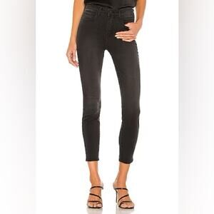 AGOLDE Riley High Rise Straight Crop Jeans Womens 28 Faded Black Wash A056 1084